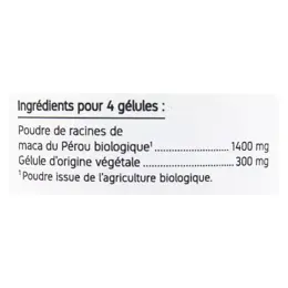 Nat & Form Écoresponsable Maca Bio 200 gélules