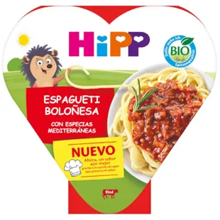 HiPP Espagueti Boloñesa con Especias Mediterráneas +1 Año BIO 250 gr