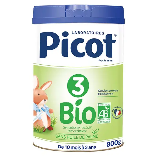 Picot Bio Lait Croissance 3ème Âge 800g