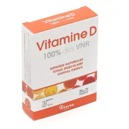 Vitavea Vitamine D 100% VNR Défenses naturelles Immunité 90 comprimés