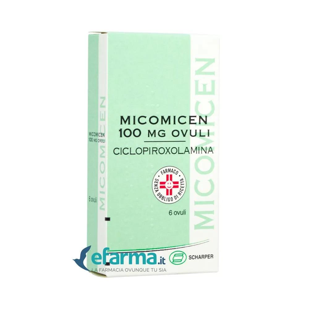 Micomicen 100 mg Ciclopiroxolamina 6 Ovuli