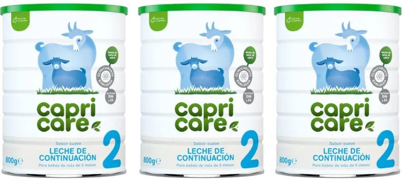 Capricare 2 Geitenmelk Zuigelingenvervolgmelk 3x800 gr