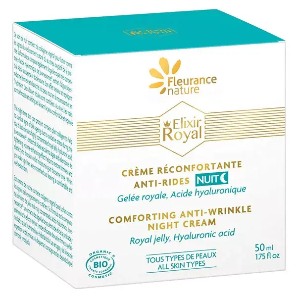 Fleurance Nature Elixir Royal Crème Réconfortante Anti-Rides Bio 50ml