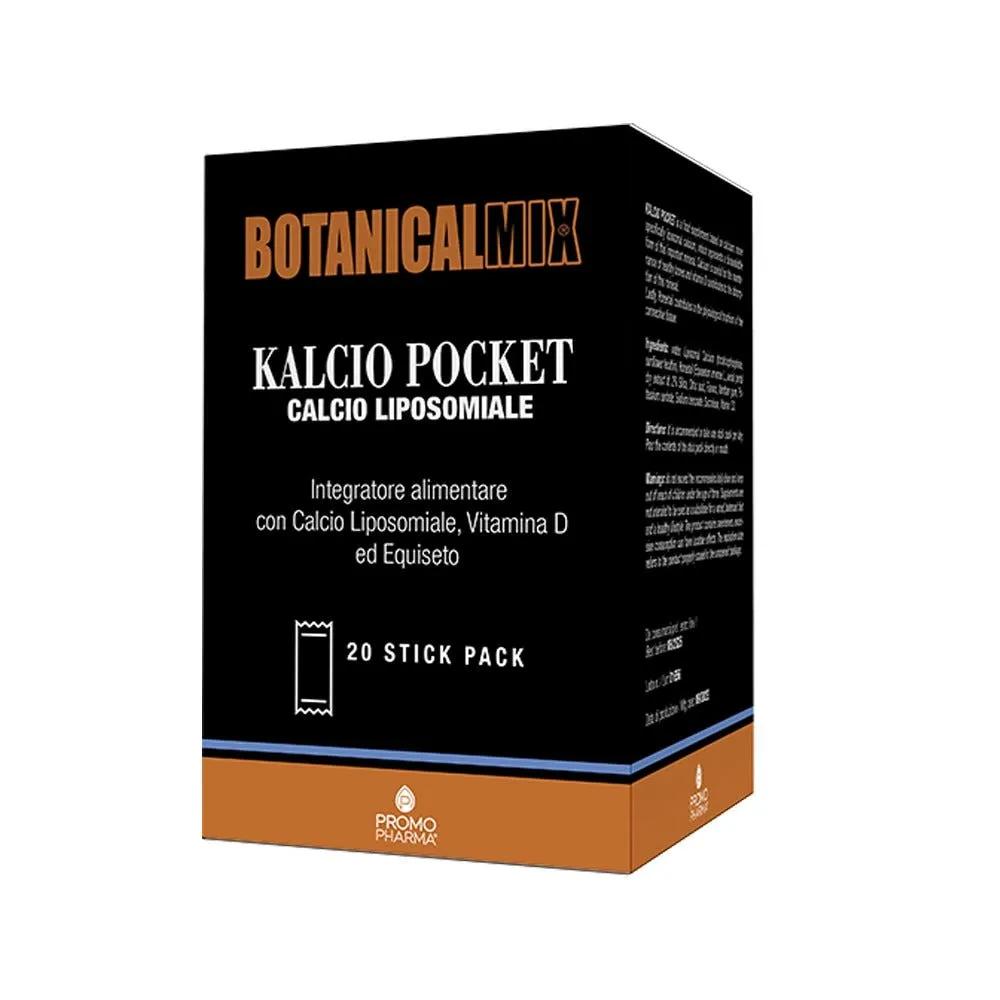 Botanical Mix Kalcio Pocket Integratore Con Calcio Liposomiale 20 Stick