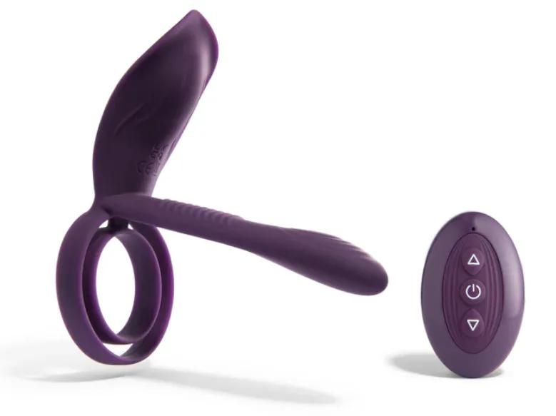 Platanomelón Aura Vibrating Penis Ring + Clitoral Stimulator 