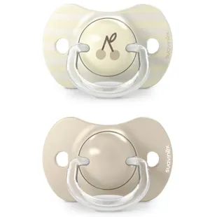 Suavinex Birdies Pacifier Physiological Silicone Teat SX Pro Beige +18m 2 units