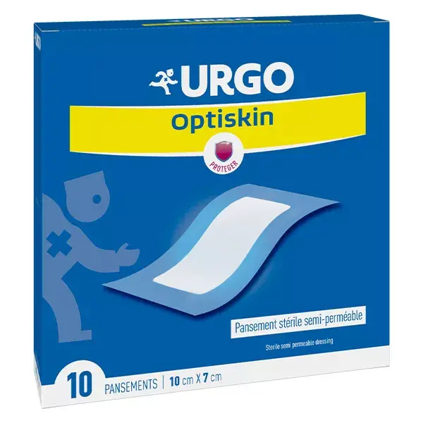 Urgo Soins Infirmiers Optiskin Pansement 10 x 7cm 10 unités