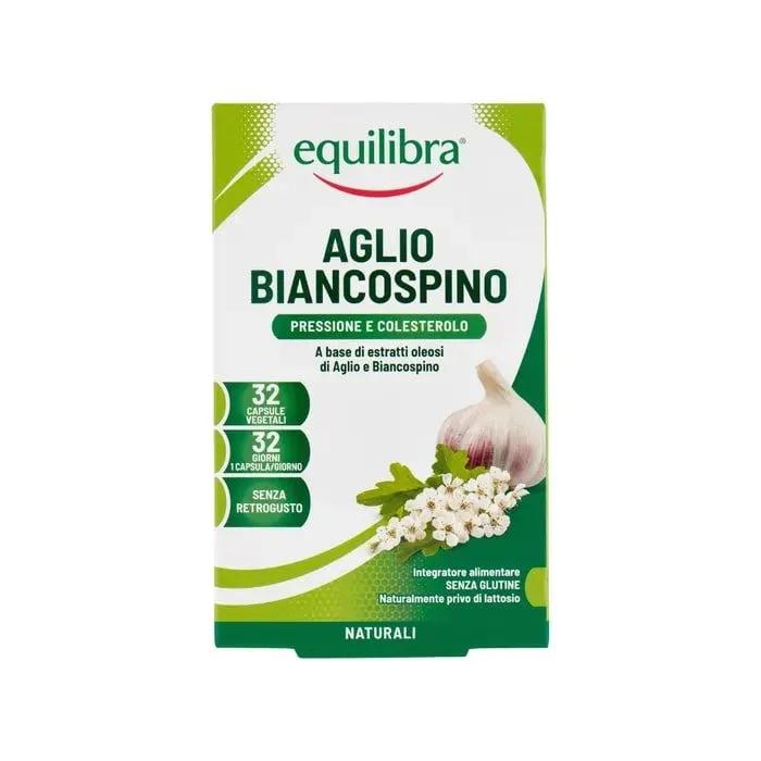 Equilibra Aglio e Biancospino Integratore Benessere Cardiovascolare 32 Capsule Vegetali