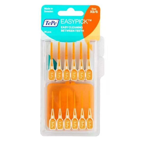 TePe Easy Pick Cepillos Interdentales Naranja XS/S 36 unidades