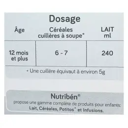 Nutriben 8 Céréales Chocolat Biscuité +12m  250g