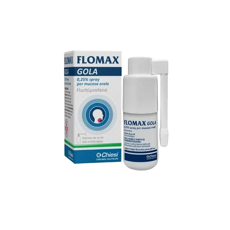 Flomax Gola 0,25% Spray Per Mucosa Orale Flurbiprofene 15 ml