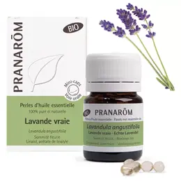 Pranarom Perles d'Huile Essentielle Lavande Vraie Bio 60 unités