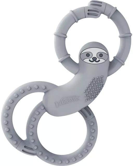 Dr Brown's Lazy Teether Gray 1 pc