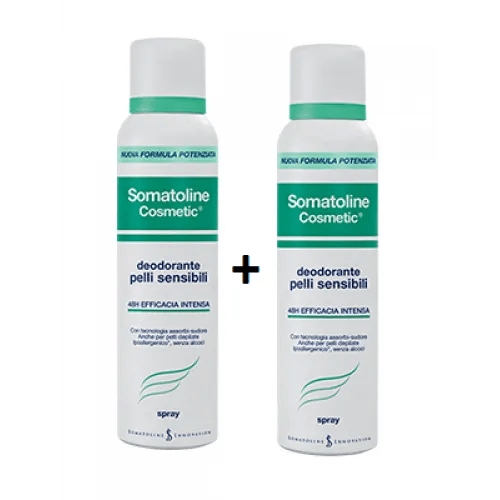 Somatoline Cosmetic Deodorante Pelli Sensibili Spray 2x150 ml BIPACCO