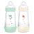 Mam Biberon Esac Classique 260Ml Menta + Cotonee Ciuccio Flusso 2 2 x 260ml