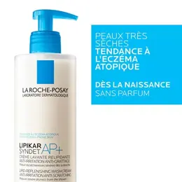 La Roche-Posay Lipikar Routine Peau Sèche Syndet AP+ Crème Lavante 400ml & Baume AP+M Triple Réparation 400ml