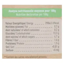 Babybio Desserts Végétaux Gourde Brassé Avoine Banane +6m Bio 4 x 85g