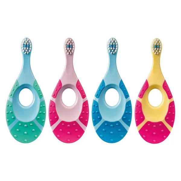Jordan Brosse à dents bébés 0-2 ans avec anneau dentaire - Coloris aléatoire