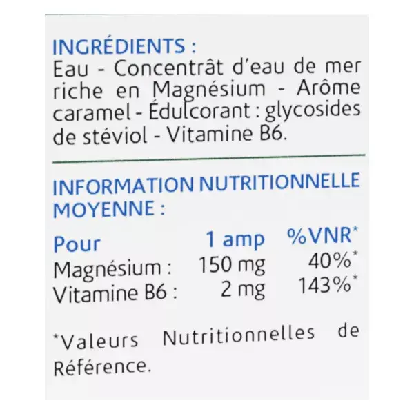 Naturland Marine Magnesium + Vitamin B6 Vials x 20 