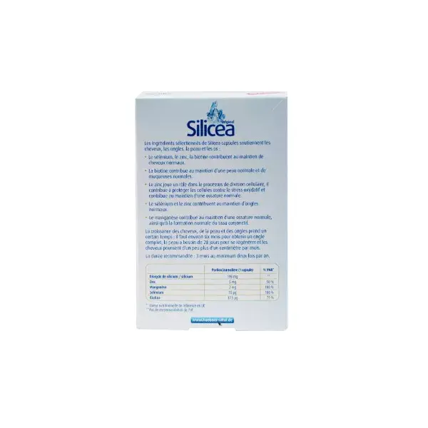 Hübner Silicea Original Silice + Biotine 30 gélules