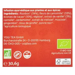 Yogi Tea Bonne Nuit Rooibos Vanille 17 sachets