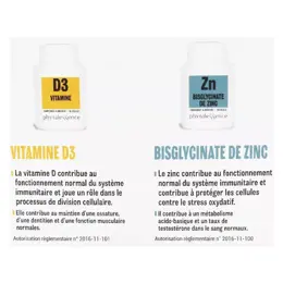 Phytalessence Pack Défenses Immunitaires Vitamine D3 60 gélules + Zinc 60 gélules