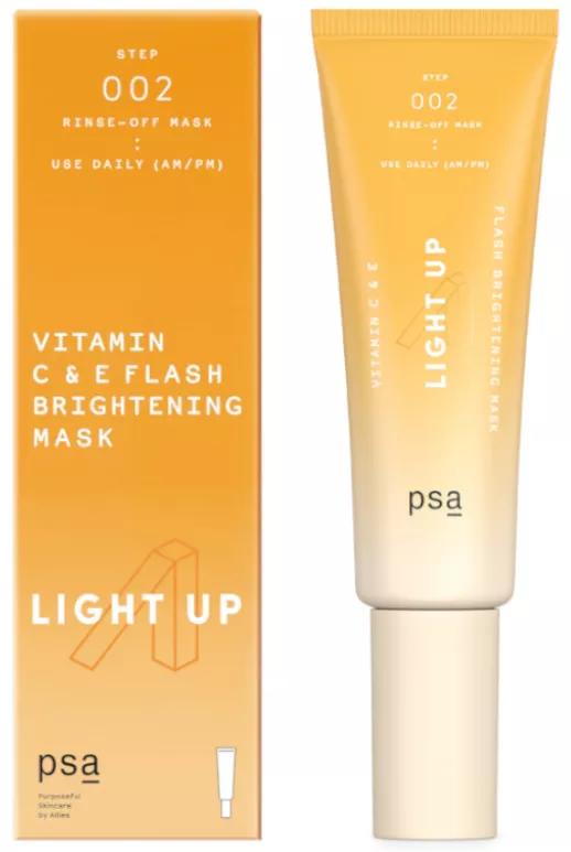 PSA Skin Light Up Masque éclaircissant flash aux vitamines C et E 50 ml