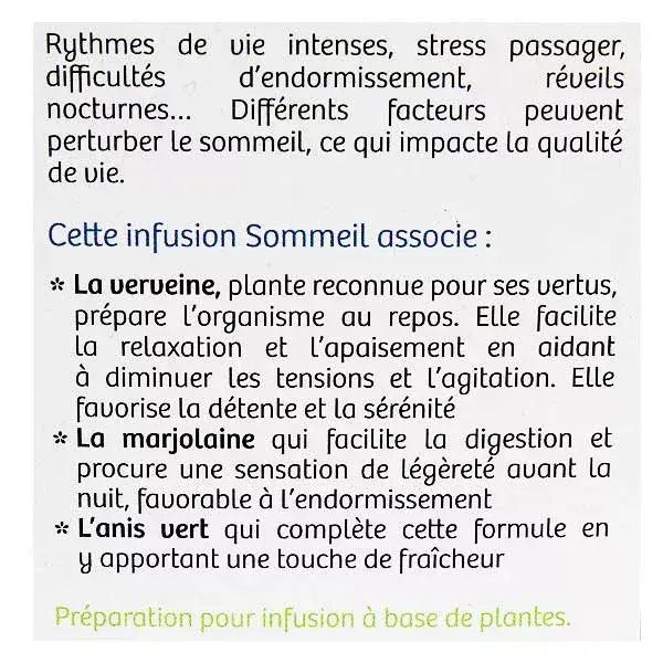 Nutrisanté Infusion Bio sleep 20 sachets