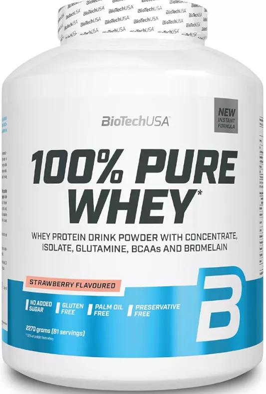 Biotech Usa 100% Pure Whey Morango 2270 gr