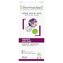 Dermaclay Crème Active Jour Fermeté Anti-Âge Bio 50ml