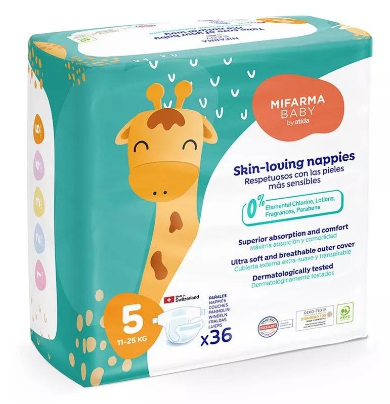 Mifarma Baby Couches T5 11-25kg 36 unités