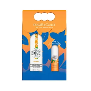 Cofanetto regalo Roger & Gallet - Acqua profumata benefica + profumo solido al neroli