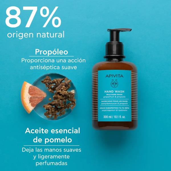 Apivita Gentle Hand Soap Grapefruit and Propolis 300 ml
