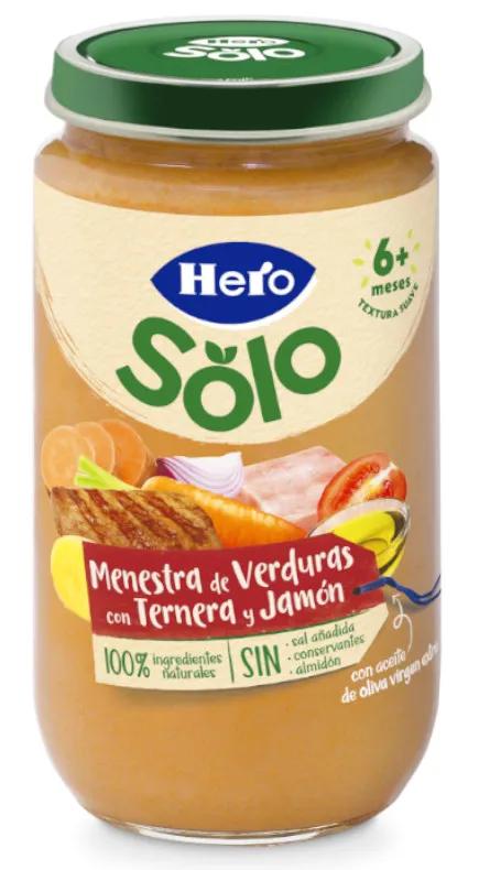 Hero Baby Pedialac Senza Vasetto di Spezzatino di Verdure con Mela e Prosciutto 250 g.
