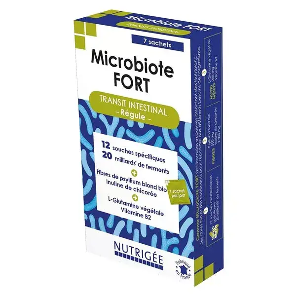 Nutrigée Microbiote Fort Transit Intestinal Régule 7 sachets