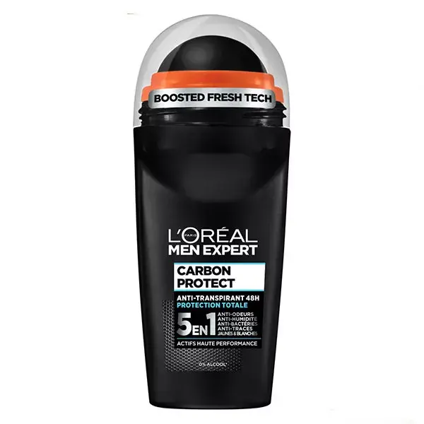 L'Oréal Men Expert Deodorante Roll-On Carbon Protect 5in1 Ice Fresh 50ml