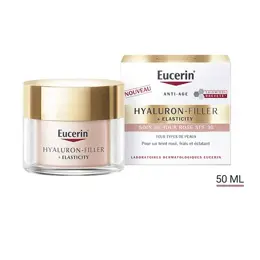 Eucerin Hyaluron-Filler + Elasticity Thiamidol Soin de Jour Rosé SPF 30 Anti-Âge 50ml