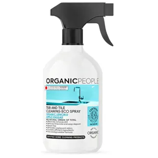 Organic People Eco-Friendly Bath and Tile Cleaner Lemon and Apple Spray 500ml