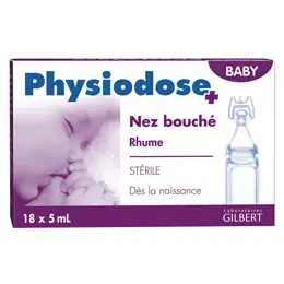 Physiodose+ Baby Nez Bouché 18 unidoses 