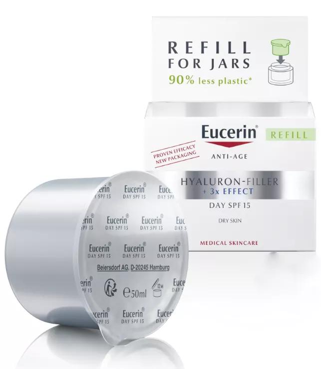 Eucerin Hyaluron-Filler Triple Effect Cream SPF15 Dry Skin Recharge 50 ml