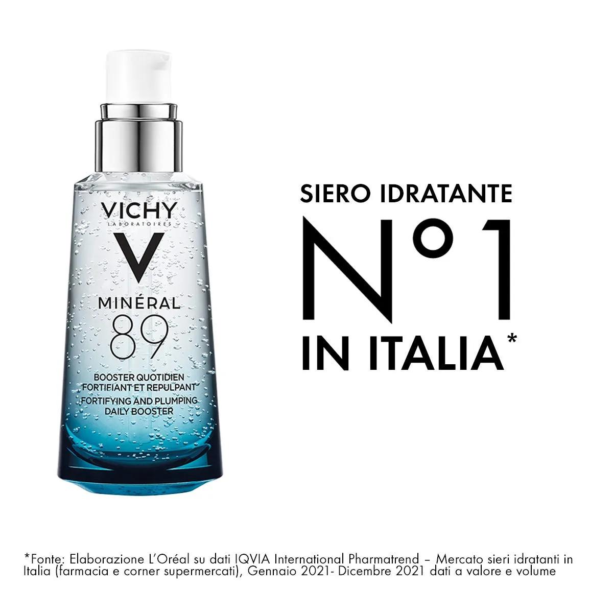 Vichy Minéral 89 Booster quotidiano fortificante e rimpolpante con Acido Ialuronico 50 ml