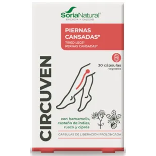 Soria Natural Circuvén Piernas Cansadas 30 Cápsulas Vegetales 