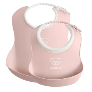 BabyBjörn Pastel Pink Bibs 2 pcs