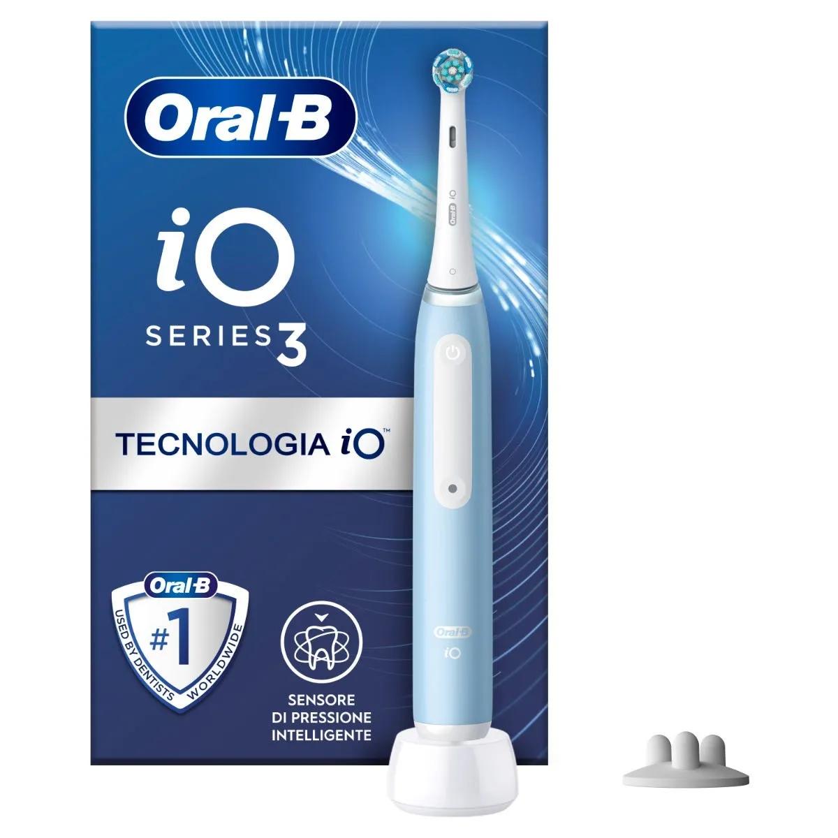 Oral-B Spazzolino Elettrico Ricaricabile iO 3S Blu con 1 Testina Di Ricambio