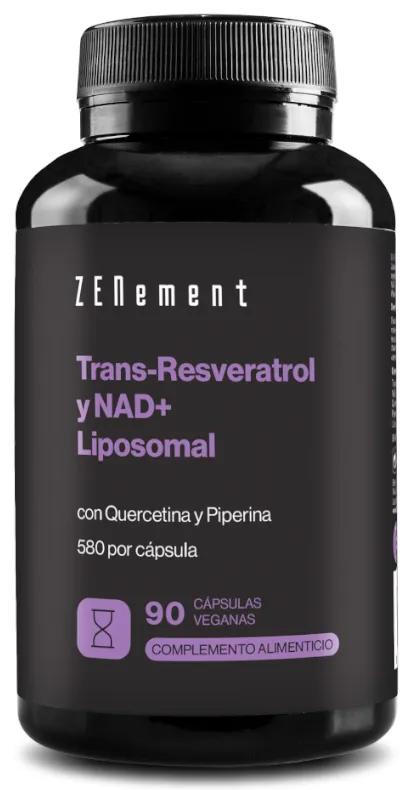 ZENement Trans-Resvératrol avec NAD+, Quercétine et Pipérine 90 Gélules
