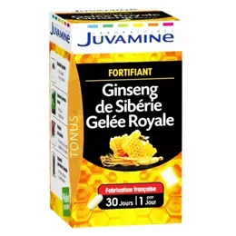 Juvamine Fortifiant Ginseng de Sibérie Gelée Royale 30 gélules