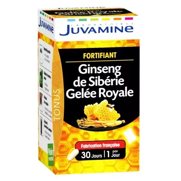 Juvamine Fortifying Siberian Ginseng Royal Jelly 30 capsules
