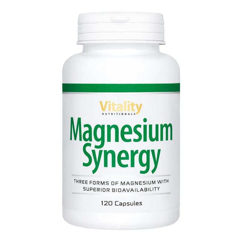 Vitality Nutritionals Magnesium Synergy Integratore Magnesio 120 Capsule 