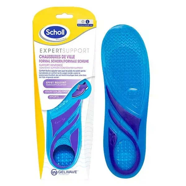 Scholl Expert Insoles Support City Shoes Size 40 to 46.5
