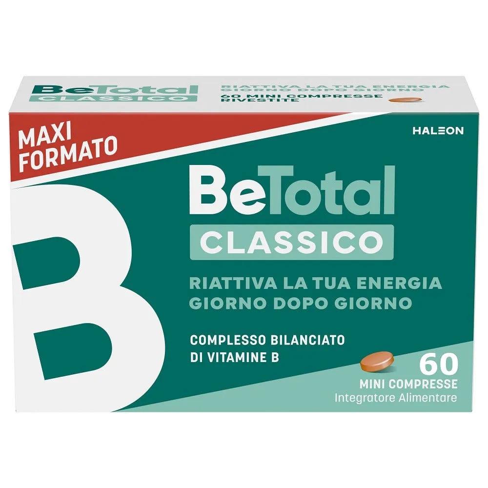 Be-Total Integratore Alimentare Vitamina B, Vitamina B12, Acido Folico Energia Adulti 60 Compresse